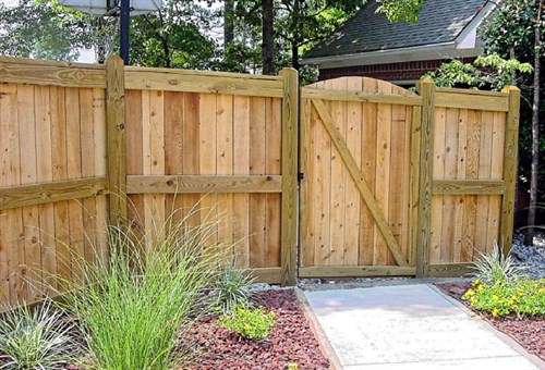 wood privacy fence gate tulsa